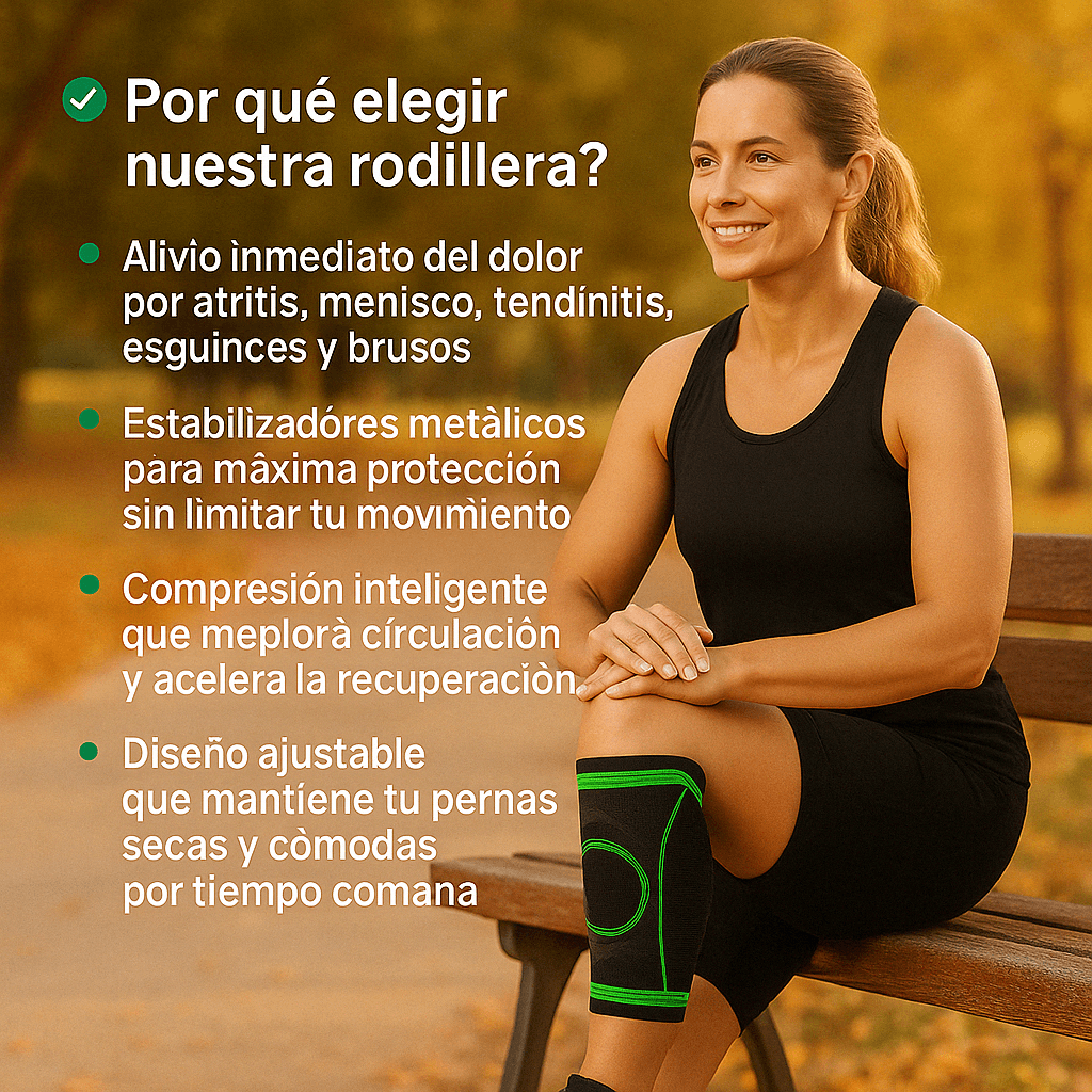 Rodillera de compresión ajustable - A un paso de tu felicidad